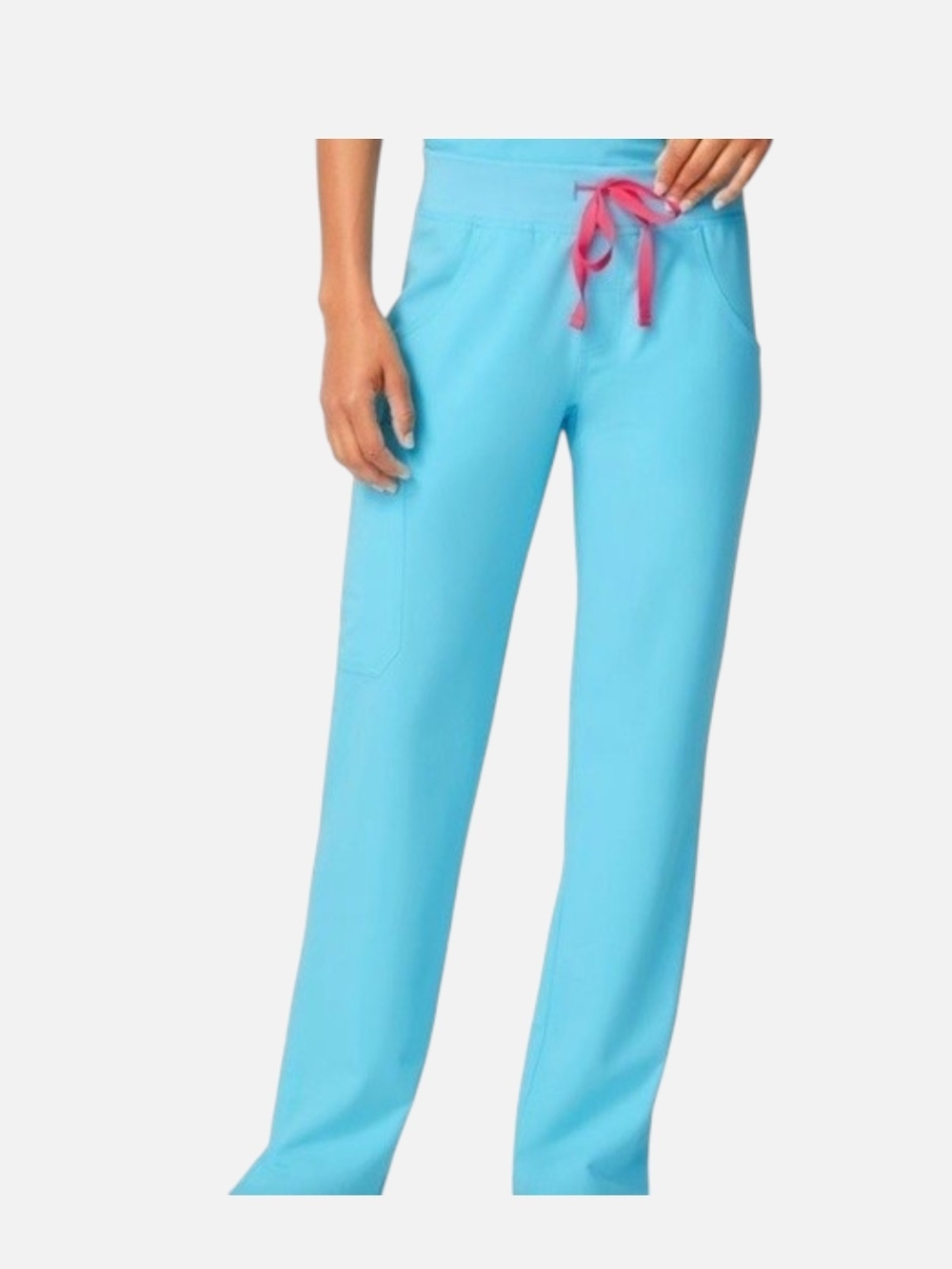Figs Neon Blue Kade Cargo Scrub Pant